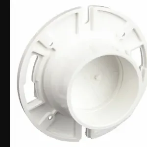 MUELLER INDUSTRIES 1CNW7 Closet Flange 4 x 3 Inch With Knockout Pvc White | AA9EAW