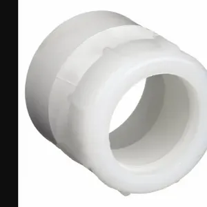 MUELLER INDUSTRIES 1CNX9 Trap Adapter With Nut 1 1/2 Inch Pvc White | AA9EBG