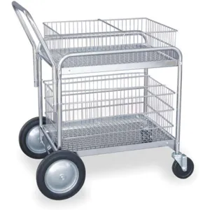 APPROVED VENDOR 1ECJ7 Mail Cart 30 Inch Length x 23 Inch Width x 38 Inch Height | AA9NQT 1ECJ8