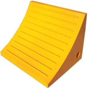 APPROVED VENDOR 1GUL5 Wheel Chock 15 Inch Width x 11 Inch H Yellow | AA9WLK