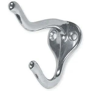 APPROVED VENDOR 1HFL7 Coat And Garment Hook 2 Ends Aluminium | AA9XGJ