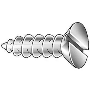 APPROVED VENDOR 898112-PG Wood Screw Flat #8X1 L Zinc, 100PK | AB9HPC 2DE53