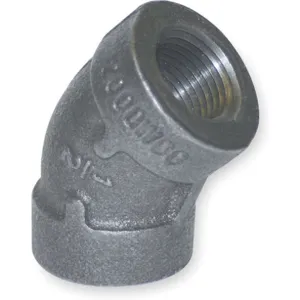 APPROVED VENDOR 1LBH8 Elbow 45 Degree Galvanised Malleable Iron 1/2 In | AB2DDQ