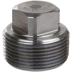 SMITH-COOPER S3416SP012B Square Head Plug 1 1/4 Inch 316 Stainless Steel | AB3EPU 1RTL7