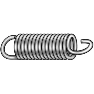 APPROVED VENDOR 1NAR5 Extension Spring Cot Steel 2 5/8 Overall Length 3/4 Outer Dia - PK 6 | AB2PML