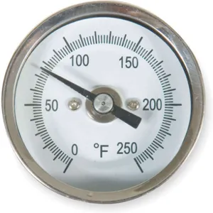 APPROVED VENDOR 1NFX6 Bimetal Thermometer 2 Inch Dial 0 To 250f | AB2RDL