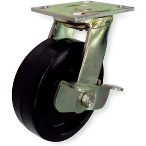 APPROVED VENDOR 1NUZ7 Swivel Plate Caster With Brake 800 Lb 4 Inch Diameter | AB2UDL