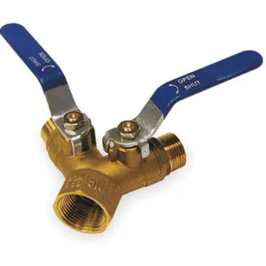 APPROVED VENDOR 1PYZ6 Brass Ball Valve 3-way Fnpt x Mnpt 1 Inch x 3/4 In | AB2ZLZ