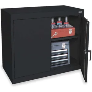 APPROVED VENDOR 1UFC1 Storage Cabinet H30 W36 Black | AB3MPQ