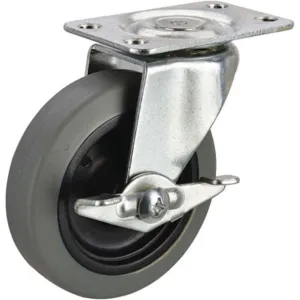 APPROVED VENDOR 1UHL1 Swivel Plate Caster With Brake 100 Lb 3 Inch Diameter | AB3NDF