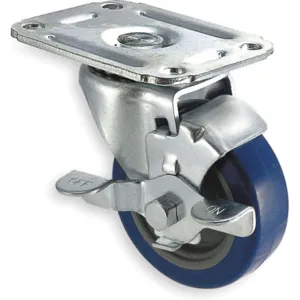 APPROVED VENDOR 1UHN9 Swivel Plate Caster With Brake 125 Lb 3 Inch Diameter | AB3NDZ