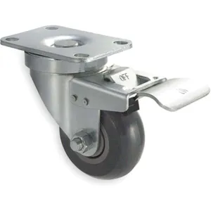 APPROVED VENDOR 1UKA2 Swivel Plate Caster With Total-lock 350 Lb 4 Inch Diameter | AB3NJD