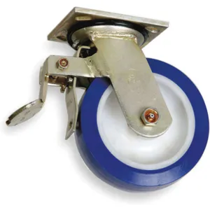 APPROVED VENDOR 1ULF5 Swivel Plate Caster With Total-lock 900 Lb 8 Inch Diameter | AB3NRA