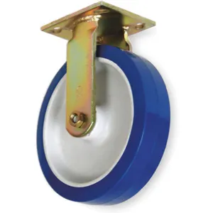 APPROVED VENDOR 1ULF8 Rigid Plate Caster 900 Lb 8 Inch Diameter | AB3NRD