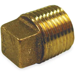 APPROVED VENDOR 1VFP6 Solid Plug Red Brass 1/8 Inch 150 Psi | AB3UPJ