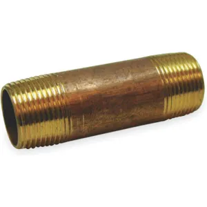 APPROVED VENDOR 1VGR2 Nipple Red Brass 1/2 x 3 Inch Threaded | AB3UZB