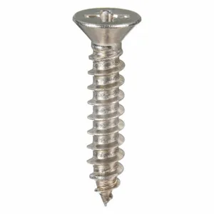 APPROVED VENDOR 1WA30 Metal Screw Flat #10 5/8 L, 100PK | AB3YKG