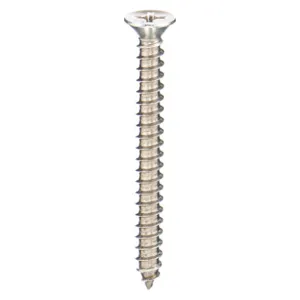 APPROVED VENDOR 1WA88 Sheet Screw Flat #10 1 1/4 L, 100PK | AB3YMT