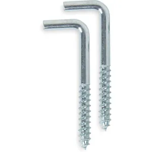 APPROVED VENDOR 1WBL4 Square Bend Hook Length 1 1/2 Inch - Pack Of 20 | AB3YWK