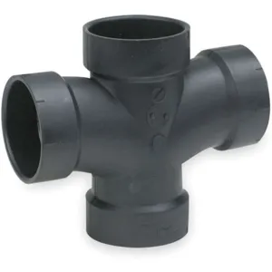 APPROVED VENDOR 1WHU8 Double Sanitary Tee 1-1/2 Inch Hub | AB3ZYX