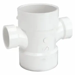 MUELLER INDUSTRIES 1WJN9 Sanitary Tee 4 x 4 x 2 x 2 Inch Hub Pvc | AB4ADP