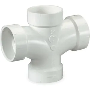 MUELLER INDUSTRIES 1WJT4 Double Sanitary Tee 4 Inch Hub Pvc | AB4AEM