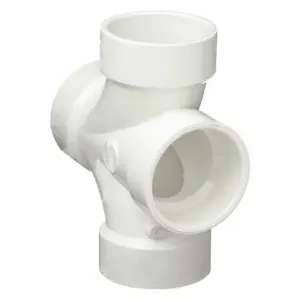 MUELLER INDUSTRIES 1WJT2 Double Sanitary Tee 3 Inch Hub Pvc | AB4AEL