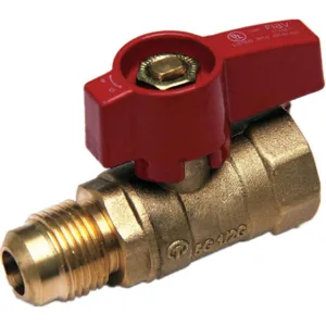 APPROVED VENDOR 1WME4 Gas Ball Valve Brass 1/2 x 3/8 Inch | AB4AXJ