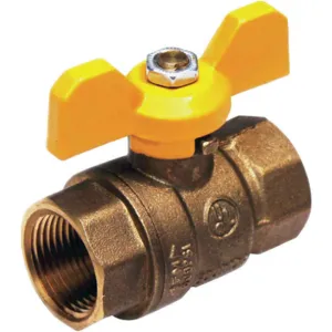 APPROVED VENDOR 1WMH2 Gas Ball Valve T-handle Fnpt 1 Inch | AB4AXT