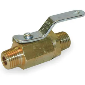 APPROVED VENDOR 1WML1 Brass Ball Valve Inline Mnpt 1/8 In | AB4AYJ