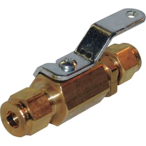 APPROVED VENDOR 1WML8 Brass Ball Valve Compression x Compression 1/4 In | AB4AYR