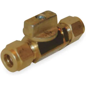 APPROVED VENDOR 1WMN9 Brass Ball Valve Compression x Compression 3/8 In | AB4AZB