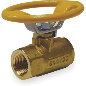 APPROVED VENDOR 1WMP6 Brass Ball Valve Inline Fnpt 1/2 In | AB4AZH