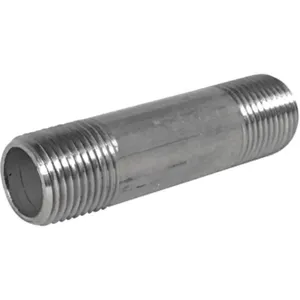 APPROVED VENDOR 4WJX2 Nipple 3/8 Inch 316 Stainless Steel 5 Inch Length Schedule 80 | AE2CLY