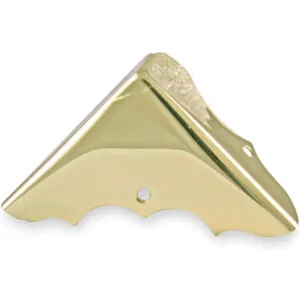 APPROVED VENDOR 1XMP4 Corner Brace Brass 1 Hole Pack Of 4 | AB4FLH