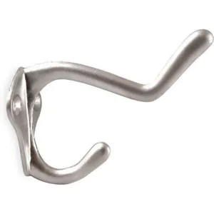 APPROVED VENDOR 1XNE8 Coat Hook 2 Hook Ends Nickel | AB4FPC