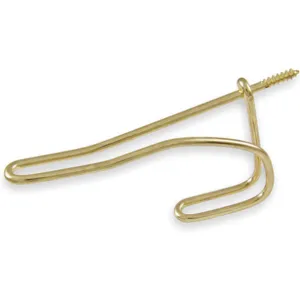 APPROVED VENDOR 1XNF4 Coat And Garment Wire Hook Brass | AB4FPE