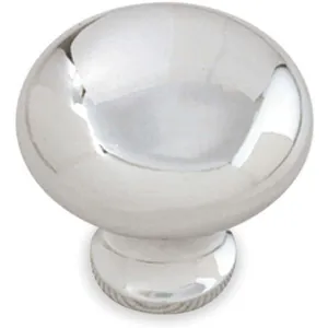 APPROVED VENDOR 1XNR7 Cabinet Knob Round Chrome - Pack Of 5 | AB4FRJ