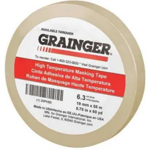 APPROVED VENDOR 20PH95 Masking Tape Natural 3/4in x 60 Yard | AB4ZGY