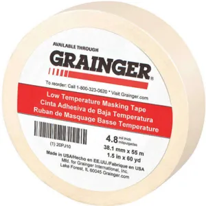 APPROVED VENDOR 20PJ10 Masking Tape Natural 1-1/2 Inch x 60 Yard | AB4ZHN