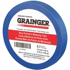 APPROVED VENDOR 20PJ21 Masking Tape 60 Yard Length x 3/4 Inch Width Blue | AB4ZHZ