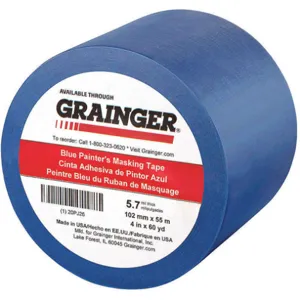 APPROVED VENDOR 20PJ26 Masking Tape 60 Yard Length x 4 Inch Width Blue | AB4ZJE