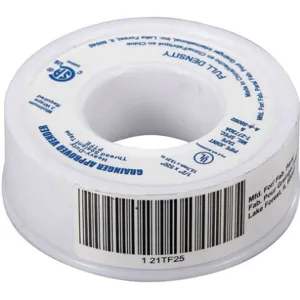 APPROVED VENDOR 21TF25 Sealant Tape 1/2 x 520 In | AB6JCM