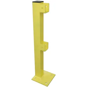 APPROVED VENDOR 22DN10 Flush End Post 45 Inch Yellow Steel | AB6TCG