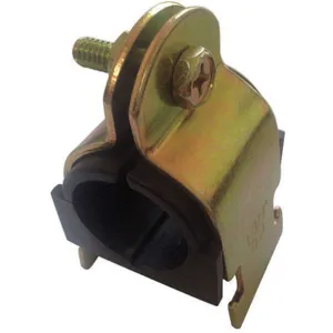 APPROVED VENDOR 22FP76 Cushioned Clamp 3/4in Galvanised Gold Steel | AB6UZJ