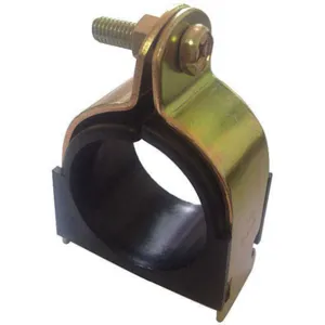 APPROVED VENDOR 22FP77 Cushioned Clamp 2 Inch Galvanised Gold Steel | AB6UZK