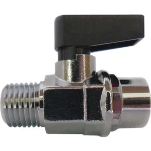 APPROVED VENDOR 22FT06 Brass Mini Ball Valve Fnpt x Mnpt 1/8 In | AB6VBX