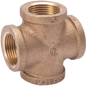 APPROVED VENDOR 22UL18 Cross 1/4 Inch Brass | AB7EYM