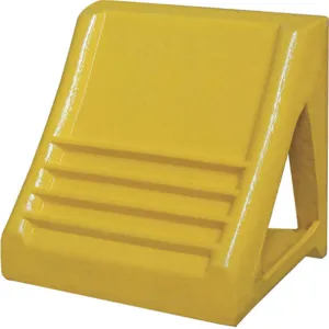 APPROVED VENDOR 22XW76 Wheel Chock Heavy-duty Steel Yellow | AB7GDN