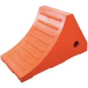 APPROVED VENDOR 22XW87 Wheel Chock Molded Rubber Orange | AB7GEA